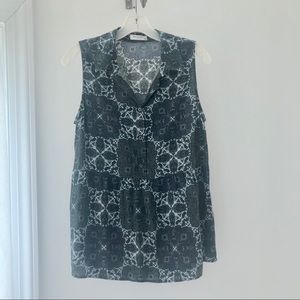 EQUIPMENT Persian Paisley silk button up blouse